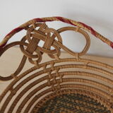 Wicker basket and thread