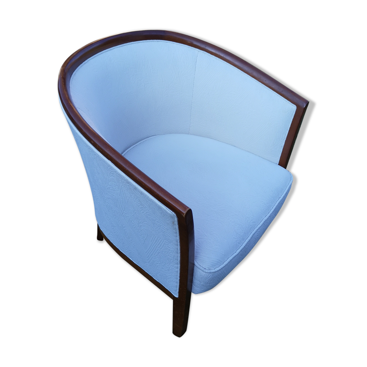 Art deco barrel chair