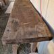 Antique solid wood workbench