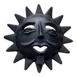 Soleil noir en céramique