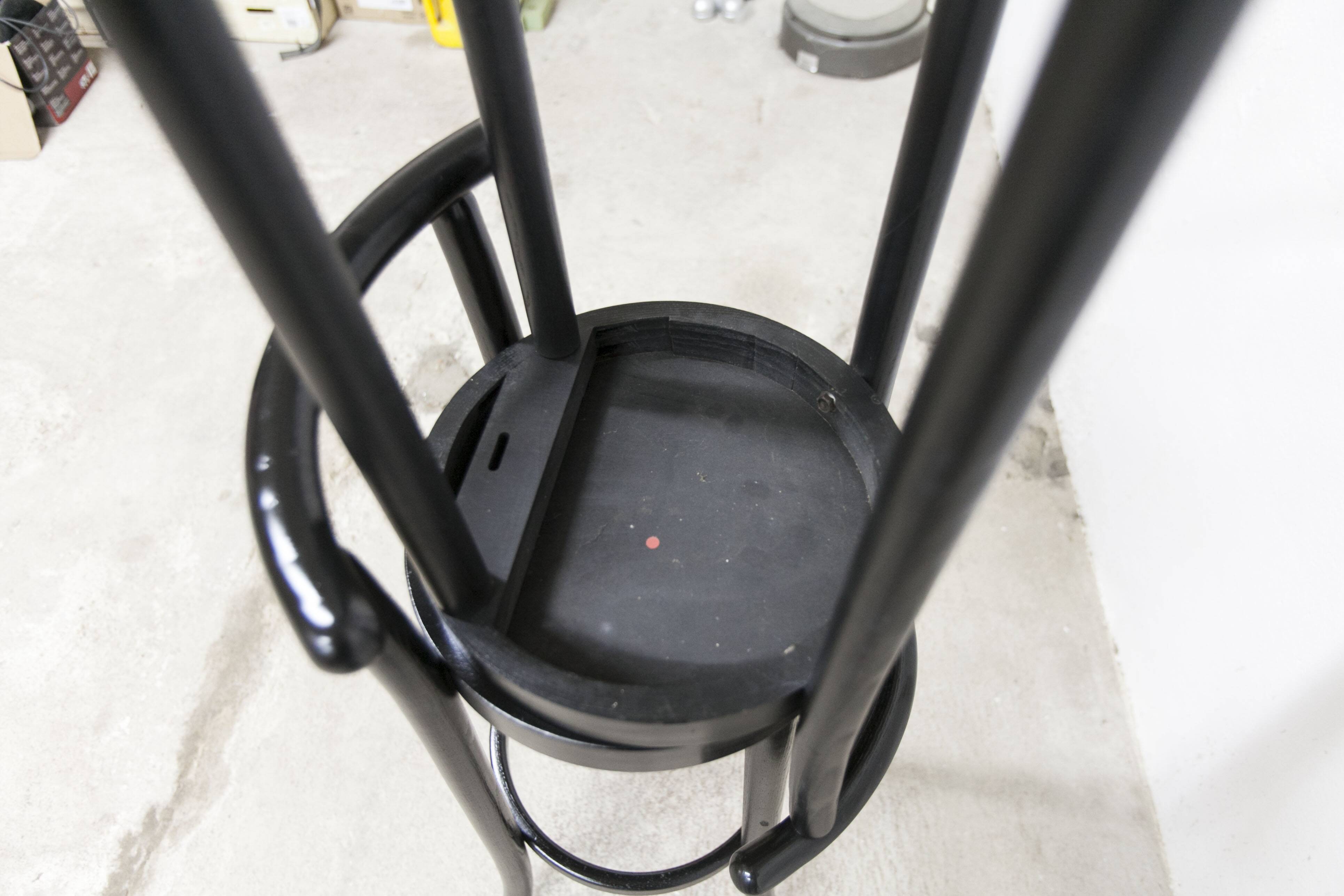 Pair of Baumann high stools, Dialog model, 79 cm