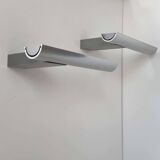 Paire d'appliques en fonte d'aluminium par Verre Lumière Studio 2065, France 1970