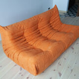 Togo 3 seater sofa in Microfiber designed by Michel Ducaroy 1973
