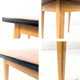 Bureau vintage Mid-Century pour enfant en bois table d’écolier rétro pour c