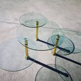 Glass coffee table