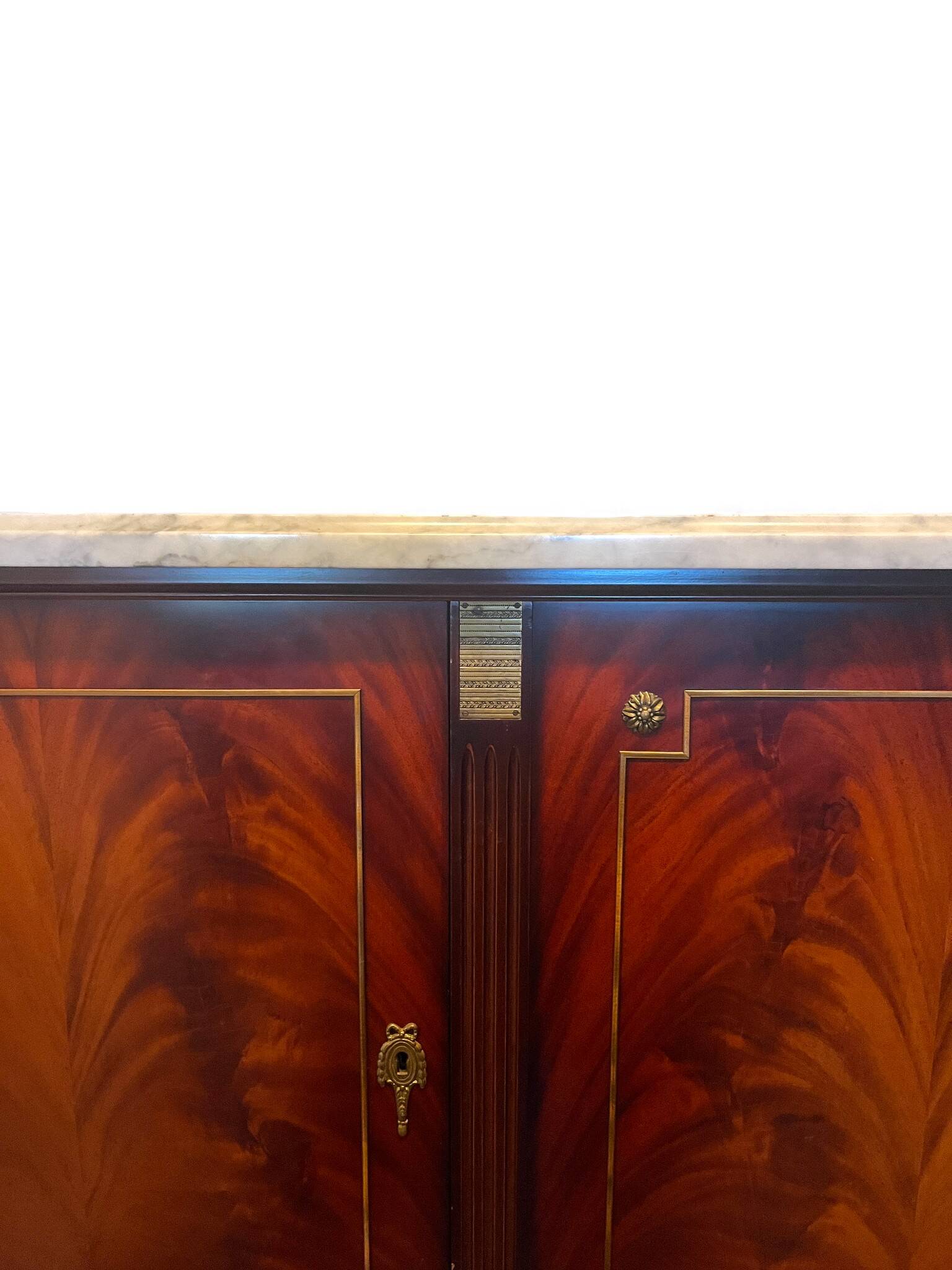Louis XVI style sideboard in solid mahogany