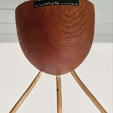 Opaline lamp and teak by Uno and Östen Kristiansson for Luxus