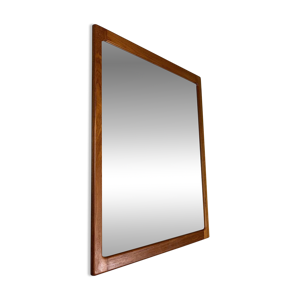 miroir mural en teck