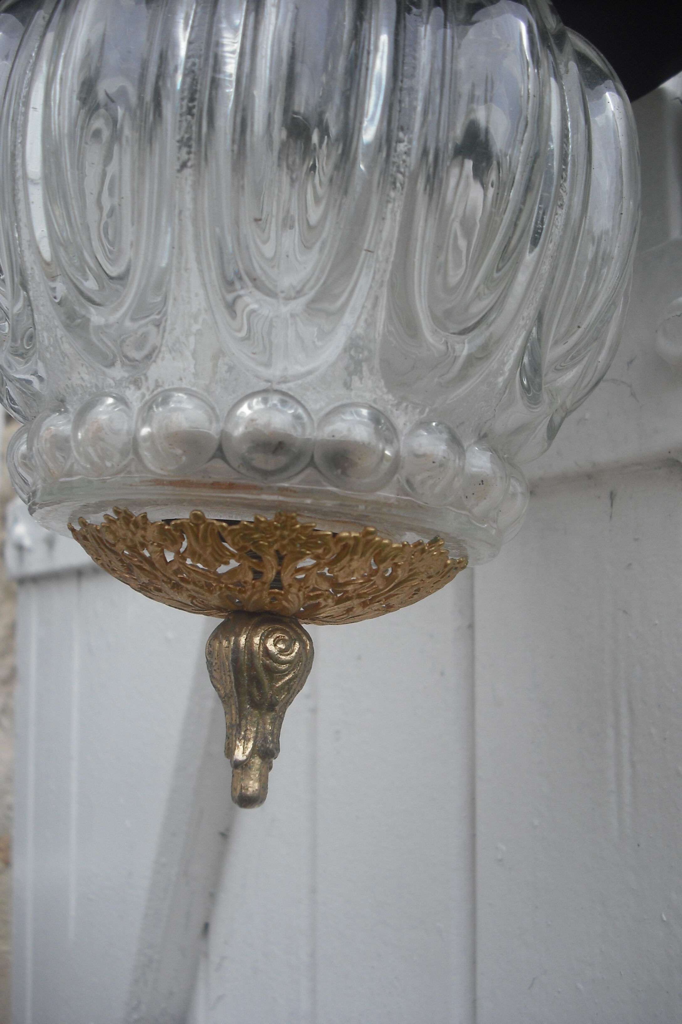 Suspension verre moulé 1930