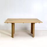 Solid oak dining table