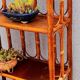 Rattan shelf