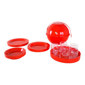 Picnic set, Italian design, 1970s, manufactured by Fratelli Guzzini