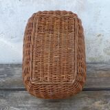 Old hand-woven wicker basket