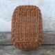 Old hand-woven wicker basket