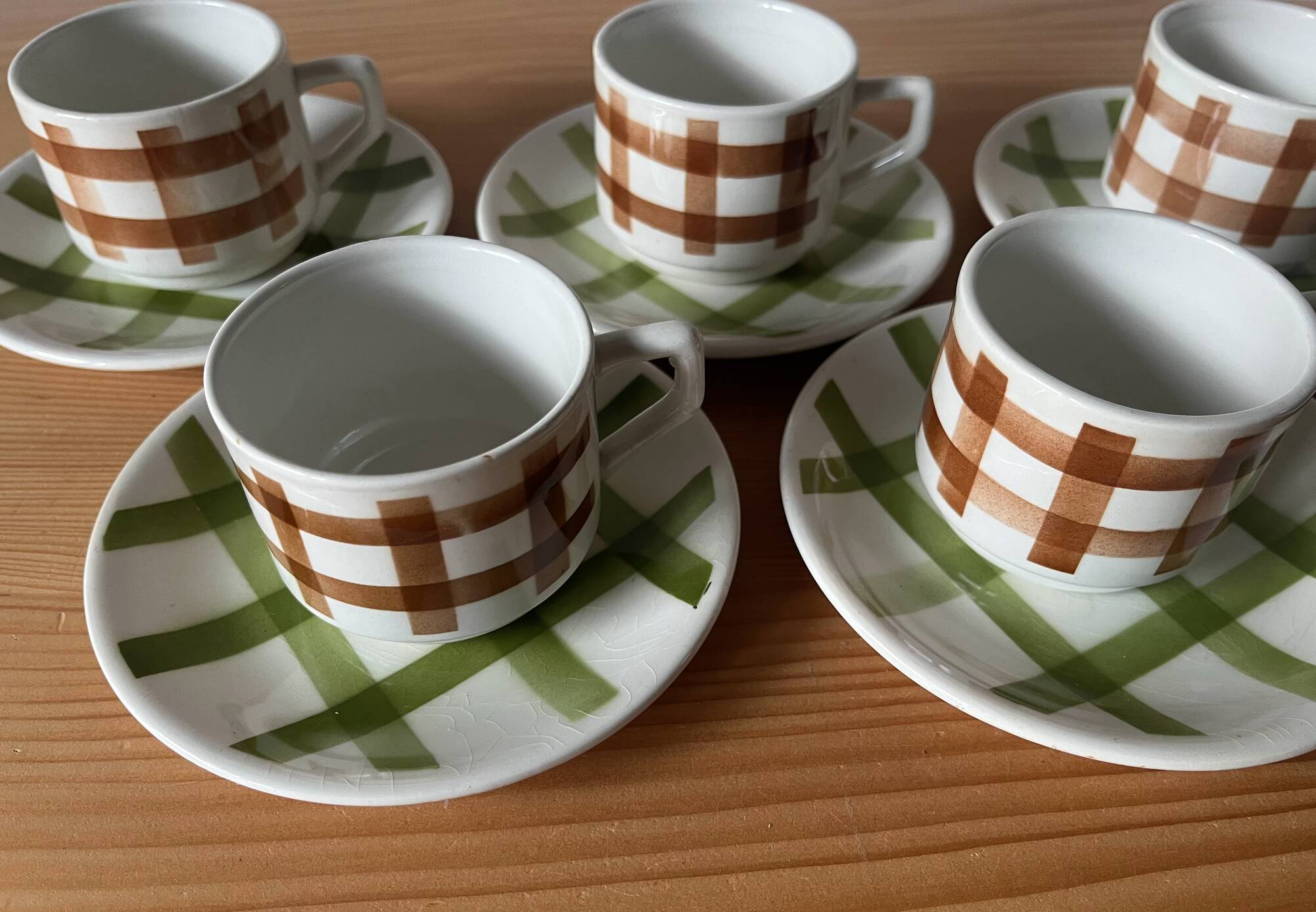 6 Scottish coffee or tea cups Moulin des Loups