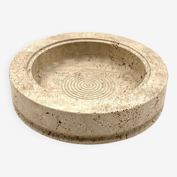 Travertine vide poche / ashtray, Cerri Nestore, Italy, 1970s