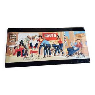 Vintage Levis metal advertising plate