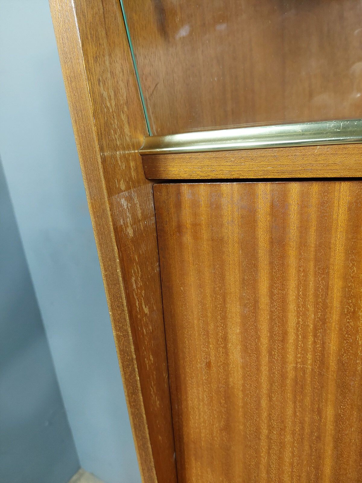Secrétaire droit à abattant vintage
