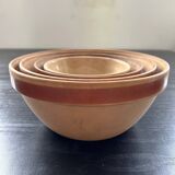 Series of 4 Gien sandstone bowls