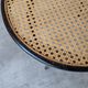 Mid-Century Thonet Style Dining Chair / Black Bentwood & Cane Seat Vintage