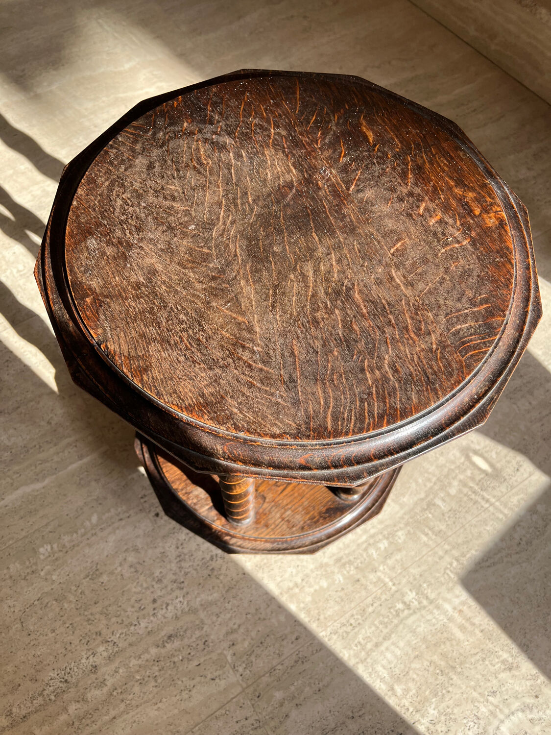 Twisted table in Brutalist style from the 1920s/30s.