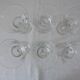 Lot A 6 glasses of chiseled crystal wine Height 15.5 cm Diameter edge sup. 8 cm