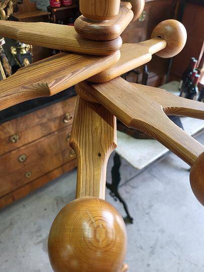 1960 modernist vintage coat rack in fir 7 b