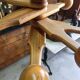 Porte manteau 1960 moderniste vintage en sapin 7 b