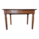 Mahogany side table with turned legs, antique, 19th century.