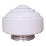 Plafonnier Art Déco en opaline blanche, années 1920-30