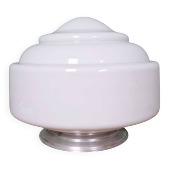 Plafonnier Art Déco en opaline blanche, années 1920-30