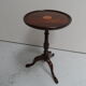Table d'appoint ronde en acajou vintage