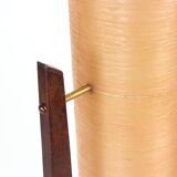 Lampe fusée sur pied de l'ère spatiale en fibre de verre rose, Tchécoslovaquie des années 1960