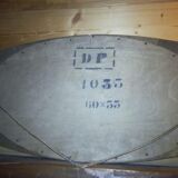 Art Deco oval mirror 100x38cm