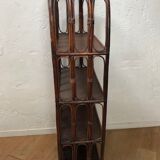 Shelf in rattan and bamboo