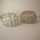 Lot de 2 pique-fleurs en verre