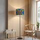 XL lampshade/suspension with printed ethnic graphic wax