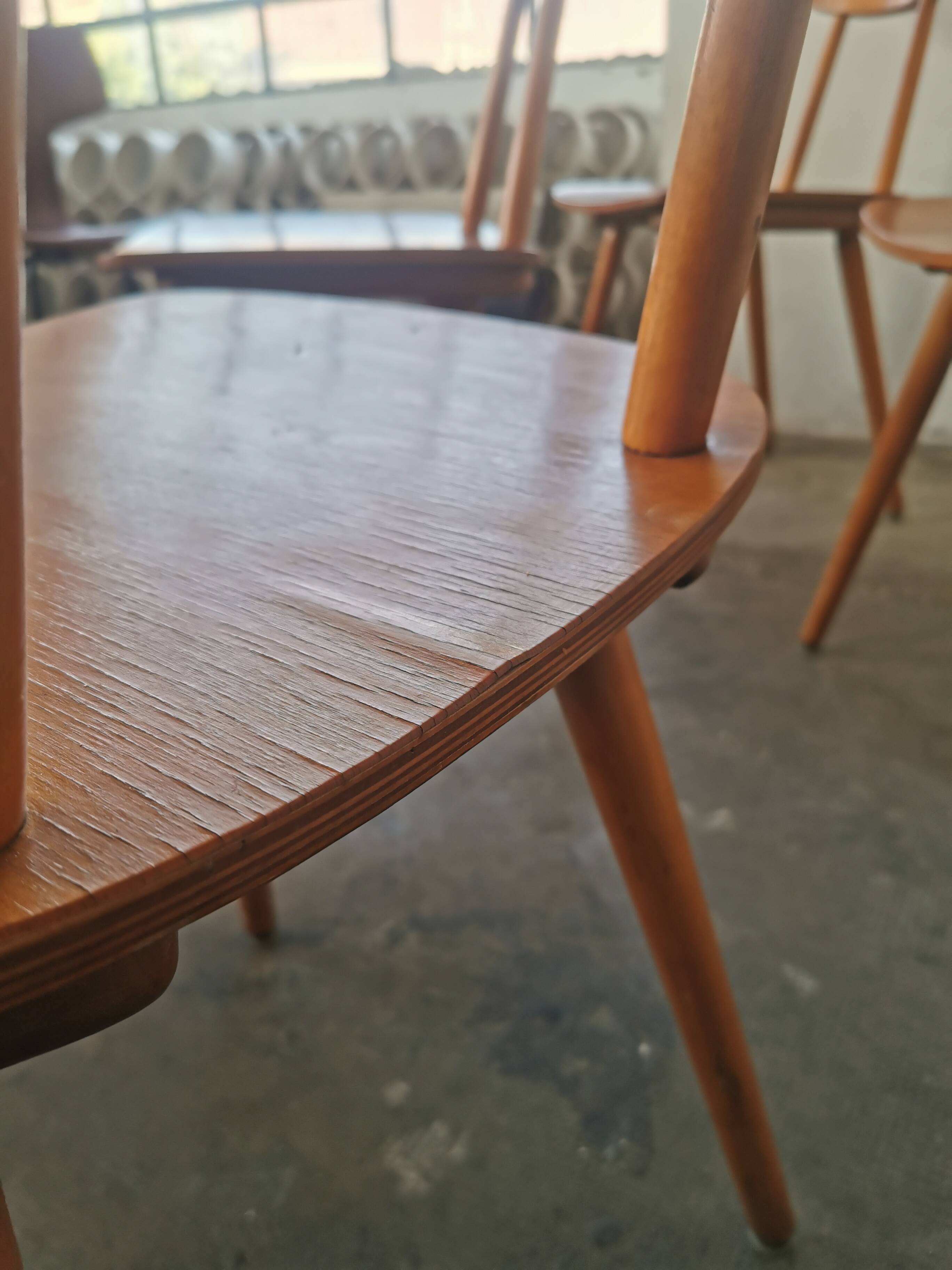 Set of 4 Hiller chairs, vintage 1960
