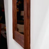 Miroir encadré de canne