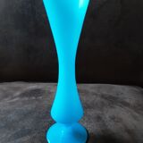 Turquoise opaline vase