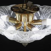 Set of 3 Amsterdam Palmetta, Italian Murano Glass Ceiling Light or Flush Mo