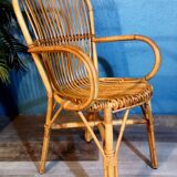 Pair of rattan chairs 1960s