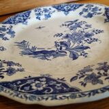 Old Gien earthenware plate Delft pattern