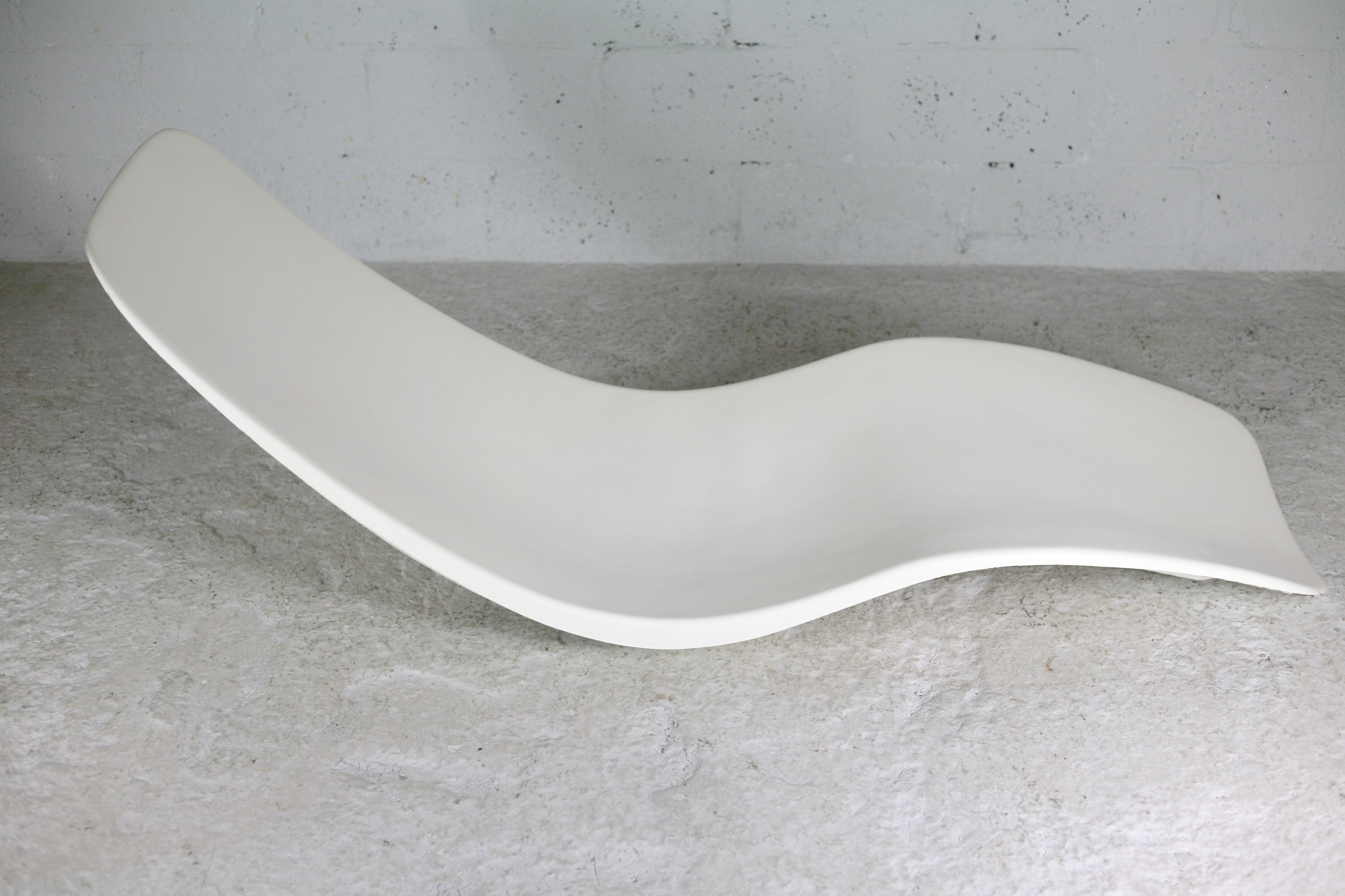 Fiberglass chaise longue , Charles Zublena, circa 1965