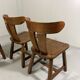 Brutalist oak dining chairs 1970’s