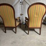 Voltaires armchairs / pair