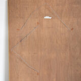 Bevelled golden mirror 115x86cm