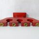vintage painted wooden candlestick Scandinavian style