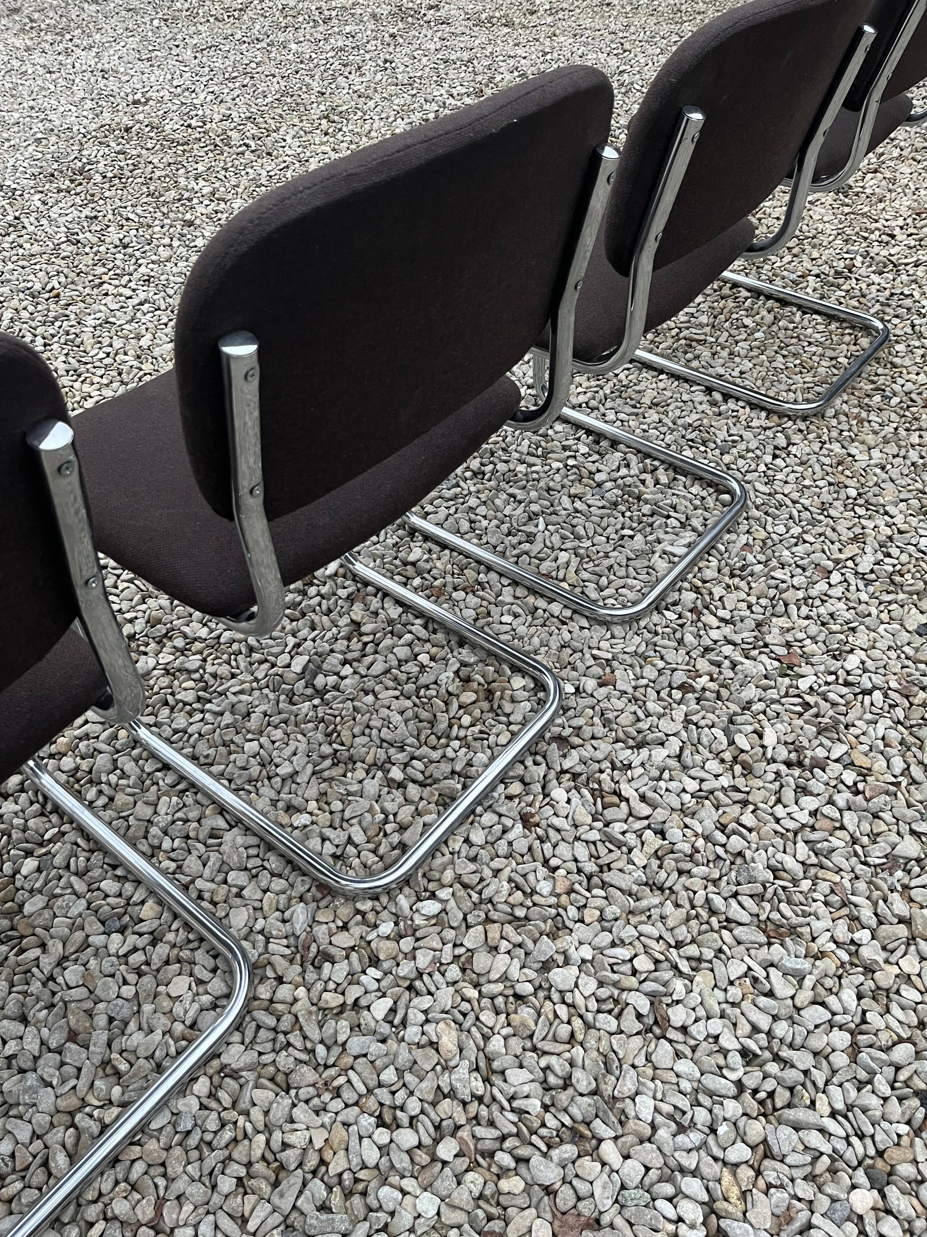 Breuer design fabric cesca chairs