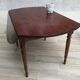 Large table round in rabats in vintage massive oak